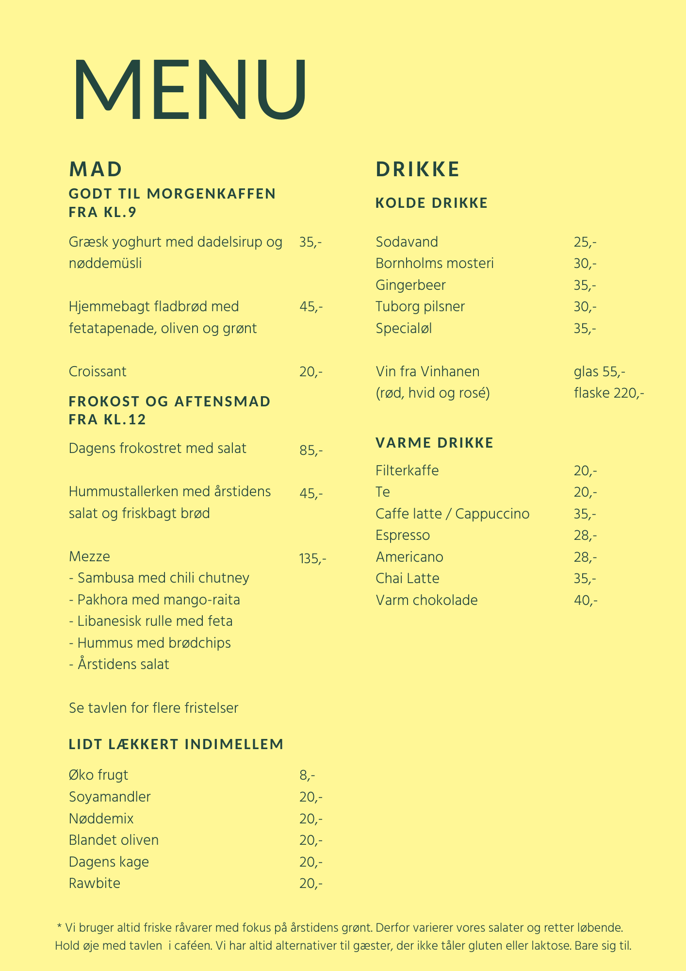 Menu SFK Nørre Alle (1)